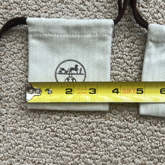 HERMES dust bag for clochette, lock and key - Picture 6 of 7
